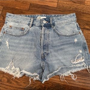 Zara denim shorts